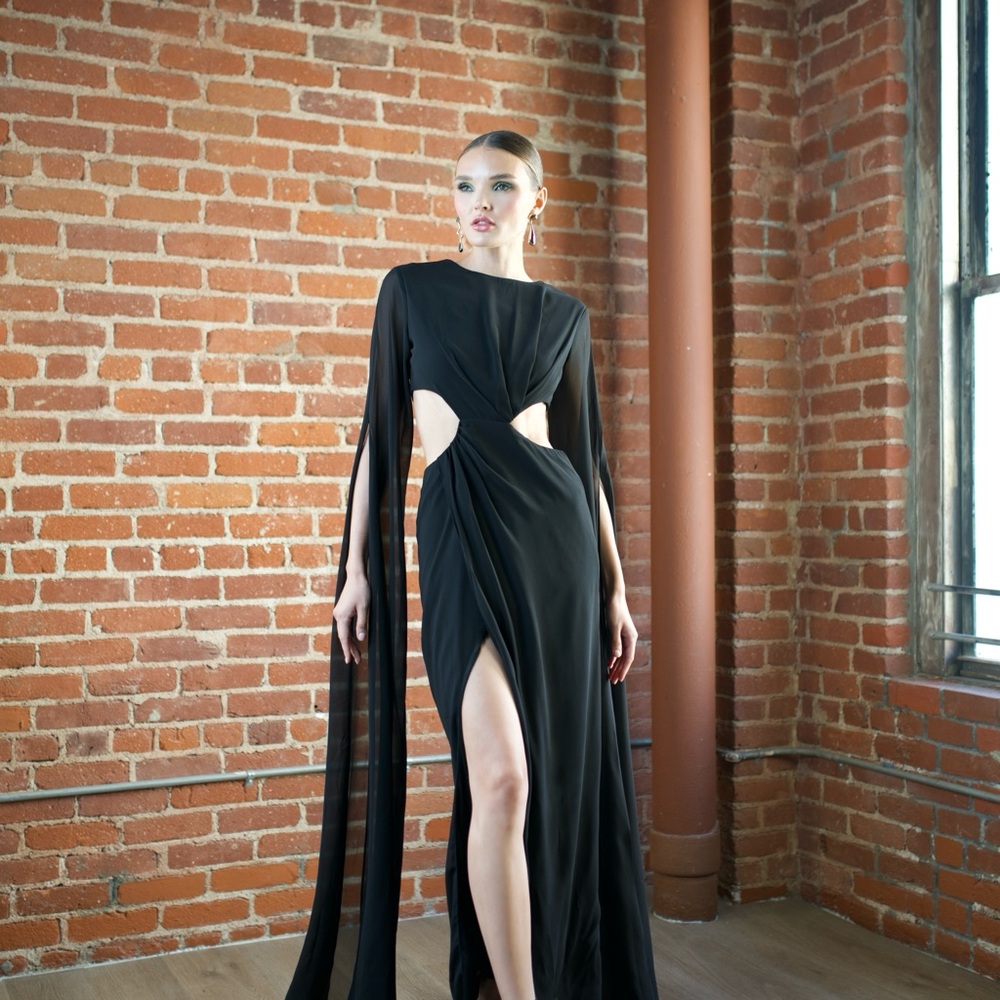 Elegant Black Evening Gown